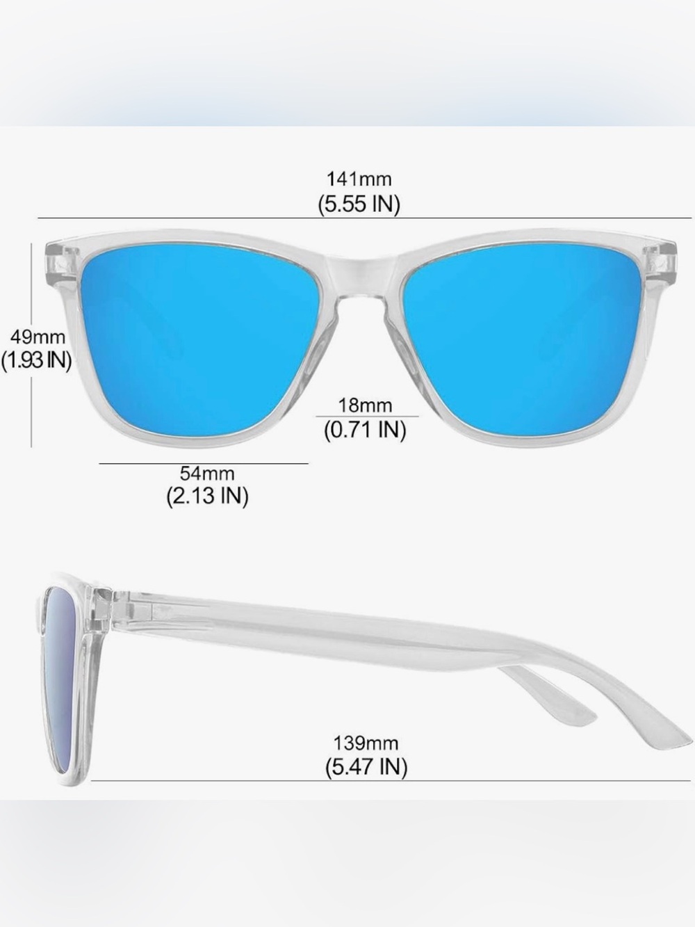 Polarized Sunglasses for Women Men Classic Retro Trendy Designer Style - Picture 6 of 6